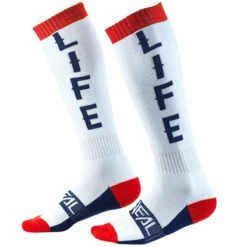 O'NEAL Unisex Socken Pro MX Moto Life, Weiß