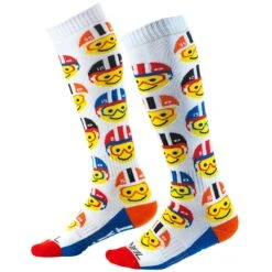 O'NEAL Unisex Socken Pro MX Emoji Race, Mehrfarbig