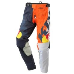 KINI Red Bull Herren Motocross Hose Competition V2.1, Orange Weiß Anthrazit