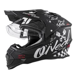 O'NEAL Enduro Helm Sierra Torment V.22, Schwarz Weiß