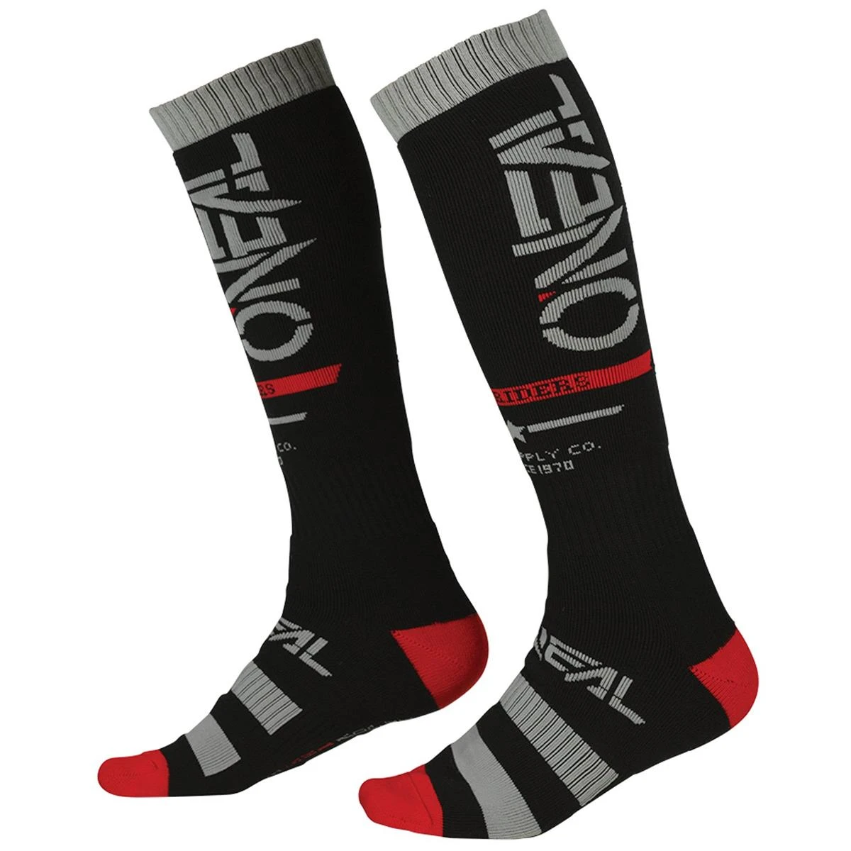 O'NEAL Unisex Socken Pro MX Squadron V.22, Schwarz 1 O'NEAL Unisex Socken Pro MX Squadron V.22, Schwarz