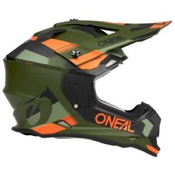 O'NEAL Motocross Helm 2SRS Spyde V.23 -ONeal Verkaufsgeschäft 10018110 ONEAL 2SRS MotocrossHelm Spyde schwarzgrC3BCnorange 05