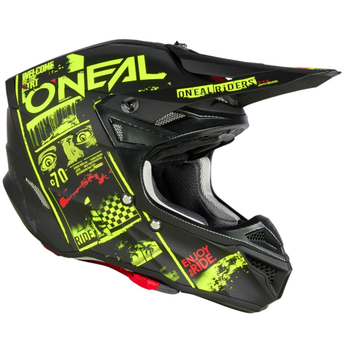 O'NEAL Motocross Helm 5SRS Polyacrylite Attack V.23 2 O'NEAL Motocross Helm 5SRS Polyacrylite Attack V.23 – Bild 2