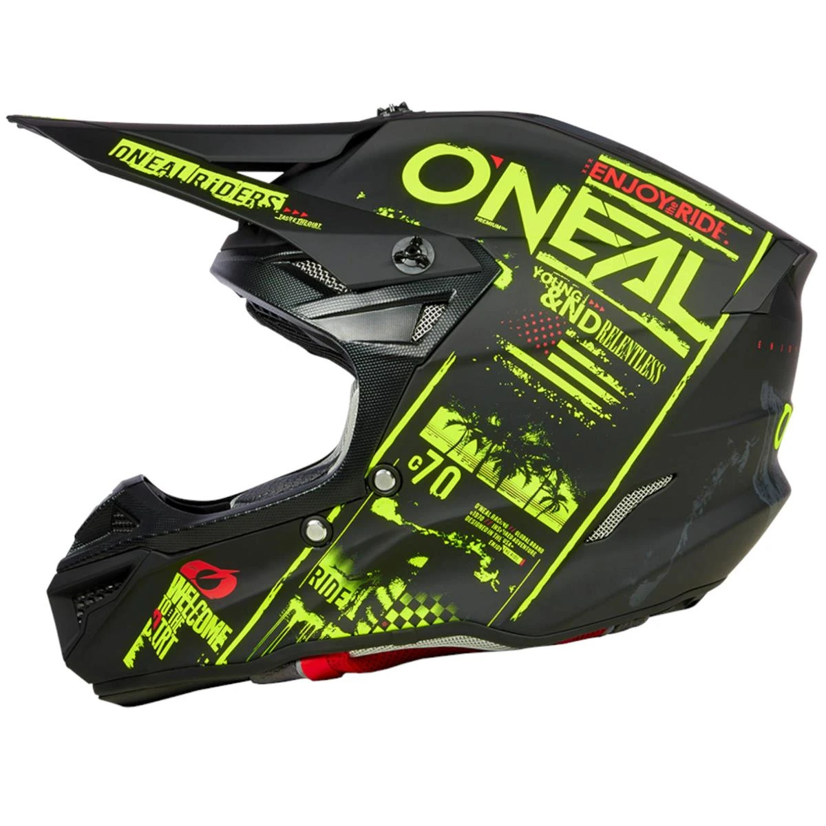 O'NEAL Motocross Helm 5SRS Polyacrylite Attack V.23 4 O'NEAL Motocross Helm 5SRS Polyacrylite Attack V.23 – Bild 4