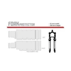 Lizard Skins Gabelschutzfolie Frame Protector, S