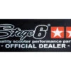 Banner Stage6 75x200cm Black W/ Orange Stars
