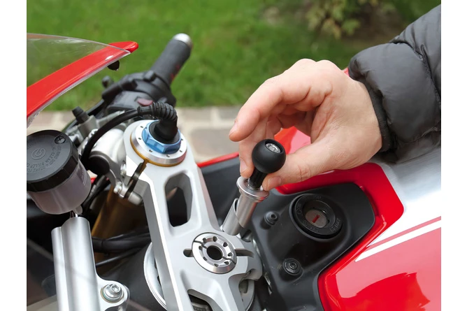 Smartphone Holder Opti Tube 17-20,5mm For Steering Column 2 Smartphone Holder Opti Tube 17-20,5mm For Steering Column – Bild 2