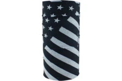 Necktube Motley Tube Zanheadgear Fleece Lined Flag Black/White