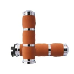 AVON Griffe Luft Gepolsterte Griffe Chrom Tan - 15-21 Indian Scouts