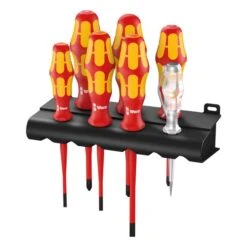 WERA Werkzeug - Schraubendreher- & Spannungsprüferset 7-tlg. Kraftform Plus