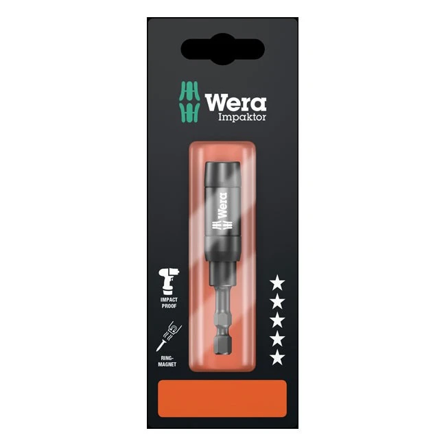 WERA Werkzeug 1/4" Bithalter Impaktor - 1/4" Drive DIN ISO 1173-C 6.3 Bits 1 WERA Werkzeug 1/4" Bithalter Impaktor - 1/4" Drive DIN ISO 1173-C 6.3 Bits