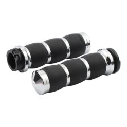 AVON Griffe Velvet Luftgepolsterte Griffe, Chrom - 96-21 H-D With Dual Throttle Cables