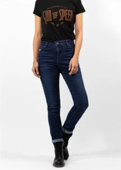 JOHN DOE Damen Jeans Betty High Waist Used XTM - Dunkelblau -ONeal Verkaufsgeschäft John Doe Damen Motorradjeans Betty High Waist Dark Blue 1 1280x1280