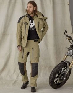BELSTAFF PM Hose Long Way Up Trousers - Wasserdicht, Beige -ONeal Verkaufsgeschäft LONG WAY UP TROUSER DARK SAND 5 1280x1280