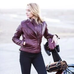 ROLAND SANDS DESIGN Damenjacke Riot - Ochsenblutrot -ONeal Verkaufsgeschäft Roland Sands Jacke Riot Oxblood 3 1280x1280