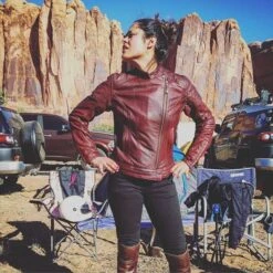 ROLAND SANDS DESIGN Damenjacke Riot - Ochsenblutrot -ONeal Verkaufsgeschäft Roland Sands Jacket Riot Oxblood 3 1280x1280