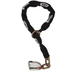 ABUS Motorradschloss Granit™ Detecto XPlus™ 8008 + 12 KS Schlaufenkette - Schwarz