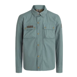 BELSTAFF PM Motorradhemd Mansion Shirt - Stahlgrün