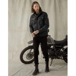 BELSTAFF PM Motorradhemd Mansion Shirt - Schwarz -ONeal Verkaufsgeschäft belstaff pm motorradhemd mansion black 3 1280x1280