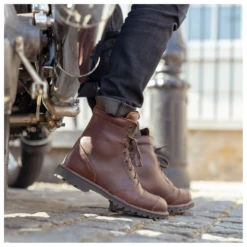 BELSTAFF PM Motorradstiefel Resolve - Wasserdicht, Braun -ONeal Verkaufsgeschäft belstaff resolve brown leather waterpoof motorcycle boots 1280x1280