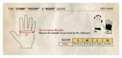 FUEL Handschuhe Rodeo - Braun -ONeal Verkaufsgeschäft fuel size chart gloves 1280x1280