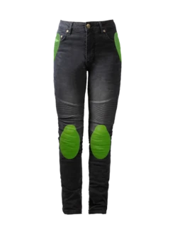 JOHN DOE Damen Jeans Betty Biker Jeans XTM - Schwarz -ONeal Verkaufsgeschäft john doe betty biker jeans black used 2 1280x1280