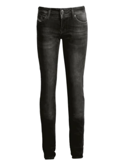 JOHN DOE Damen Jeans Betty High Waist Used XTM - Schwarz