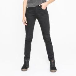 JOHN DOE Damen Jeans Jane High Mono - Schwarz Raw -ONeal Verkaufsgeschäft john doe jane high mono black raw 11 1280x1280