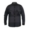 JOHN DOE Motorradhemd Motoshirt Big Block - Grau & Schwarz