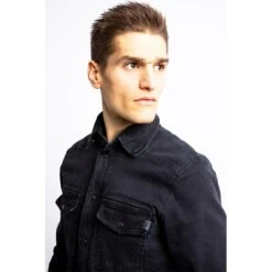 JOHN DOE Motorradhemd Motoshirt Denim - Schwarz -ONeal Verkaufsgeschäft john doe motoshirt denim black 8 1280x1280