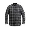 JOHN DOE Motorradhemd Motoshirt - Grau & Schwarz