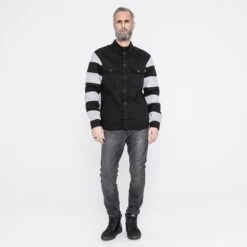 JOHN DOE Motorradhemd Motoshirt Prison - Schwarz & Weiß -ONeal Verkaufsgeschäft john doe motoshirt prison 7 1280x1280