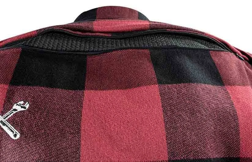 JOHN DOE Motorradhemd Motoshirt - Rot & Schwarz 3 JOHN DOE Motorradhemd Motoshirt - Rot & Schwarz – Bild 3