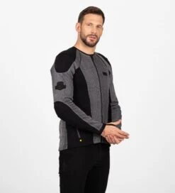 KNOX Protektorenhemd Urbane Pro MK3 - Schwarz & Silber -ONeal Verkaufsgeschäft knox armoured shirt urbane pro mk3 silver chainmail 03 1280x1280