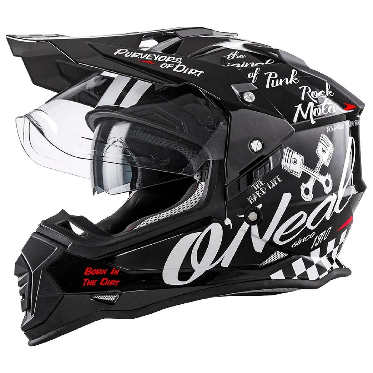 O'NEAL Enduro Helm Sierra II Torment, Schwarz 2 O'NEAL Enduro Helm Sierra II Torment, Schwarz – Bild 2