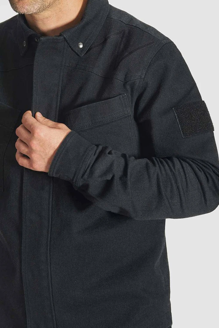 PANDO MOTO Motorradhemd Capo Cor 01 - Schwarz 3 PANDO MOTO Motorradhemd Capo Cor 01 - Schwarz – Bild 3