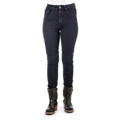 ROKKER Damen Jeans Rokkertech High Waist Slim - Dunkelblau