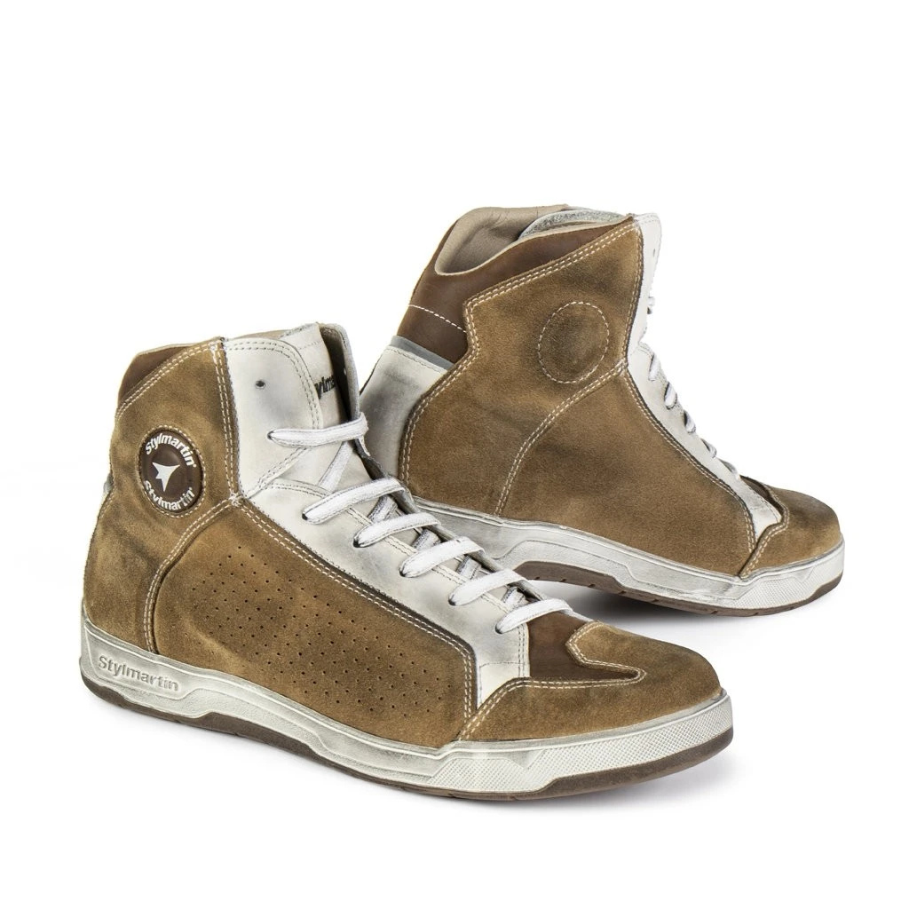 STYLMARTIN Motorrad Sneaker Colorado - Hellbraun & Weiß 2 STYLMARTIN Motorrad Sneaker Colorado - Hellbraun & Weiß – Bild 2