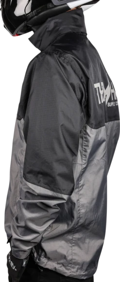THRASHIN SUPPLY Regenjacke Mission - Schwarz & Grau -ONeal Verkaufsgeschäft thrashin supply rain jacket mission black grey 08 1280x1280