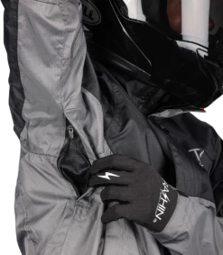 THRASHIN SUPPLY Regenjacke Mission - Schwarz & Grau -ONeal Verkaufsgeschäft thrashin supply rain jacket mission black grey 09 1280x1280